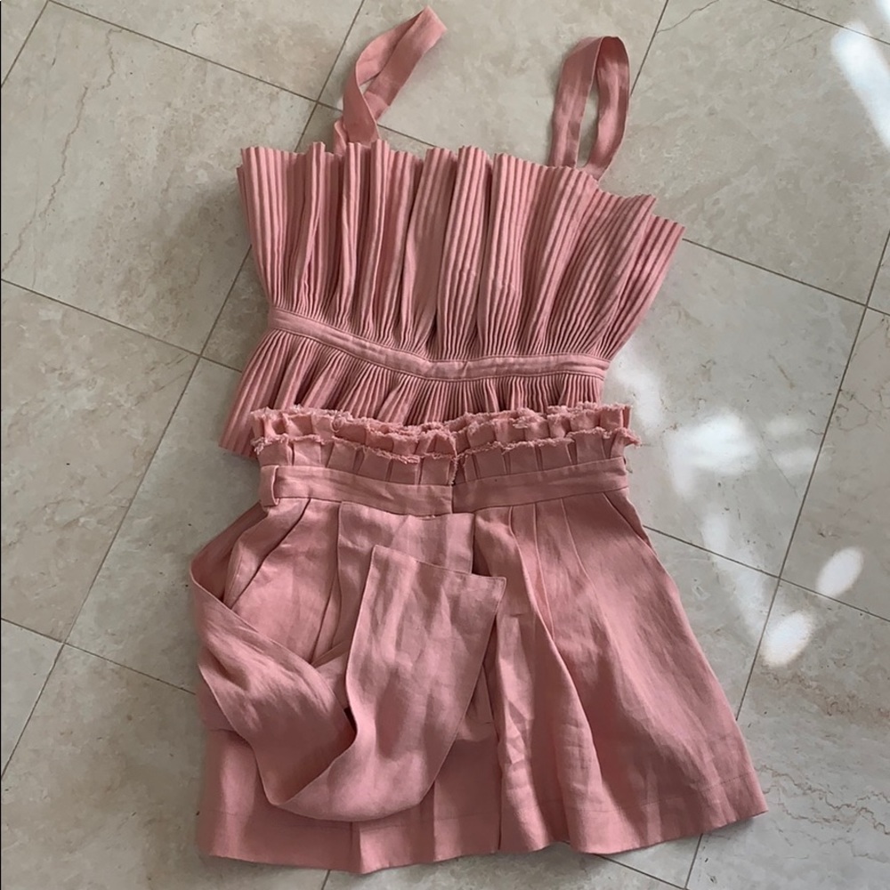 Alexis and Flannel short set